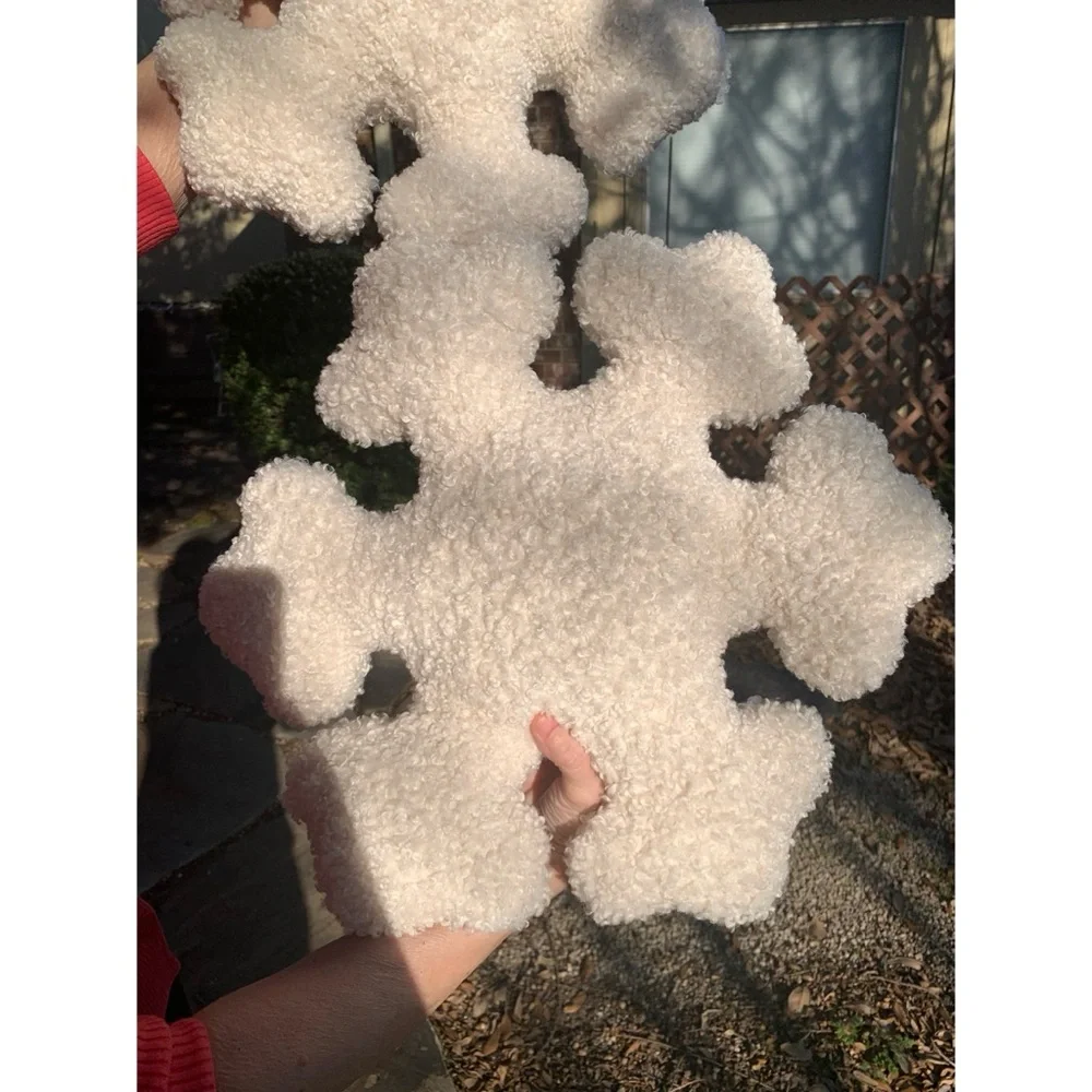 Two Sherpa Snowflake Pillows!